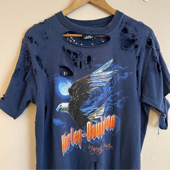 Harley-Davidson Tops - ✨ sold ✨ vintage thrashed harley davidson tee